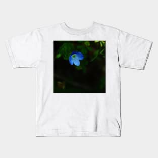 Blue Persian Speedwell Flower Kids T-Shirt